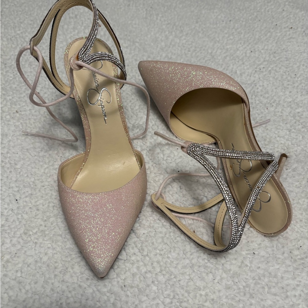 Jessica Simpson Sparkling Pink Heels